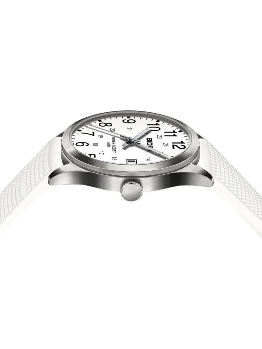 Men's White Analog Quartz Unisex Medical Professionals Waterproof Nurse Watch